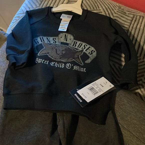 guns n’ roses sweatshirt and sweatpants 3-6months - Picture 1 of 3